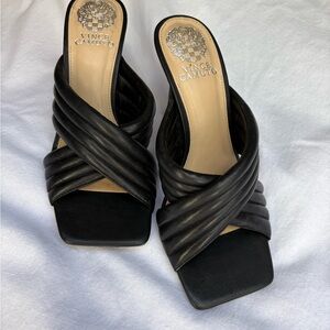 Vince Camuto Black Crisscross Heels